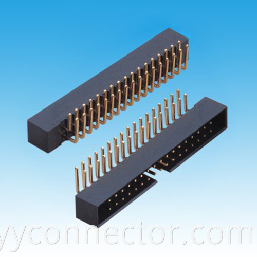 2.0mm H5.7mm Dual Row R/A Box Header Connector